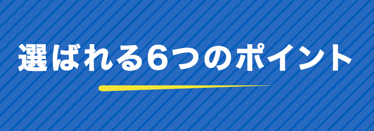 選ばれる6つのポイント